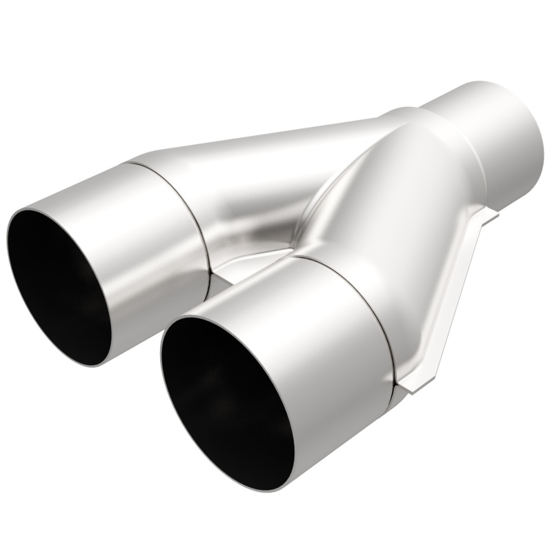 MagnaFlow Universal Trans Y-Pipe All SS 4inch (Dual) 3.5inch (Single) x 13inch (Overall) - Image 2