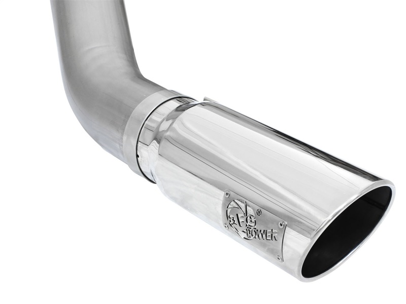 aFe MACHForce XP Exhaust Large Bore 5in DPF-Back SS 13-15 Dodge Trucks L6-6.7L (td) *Polish Tip - Image 2