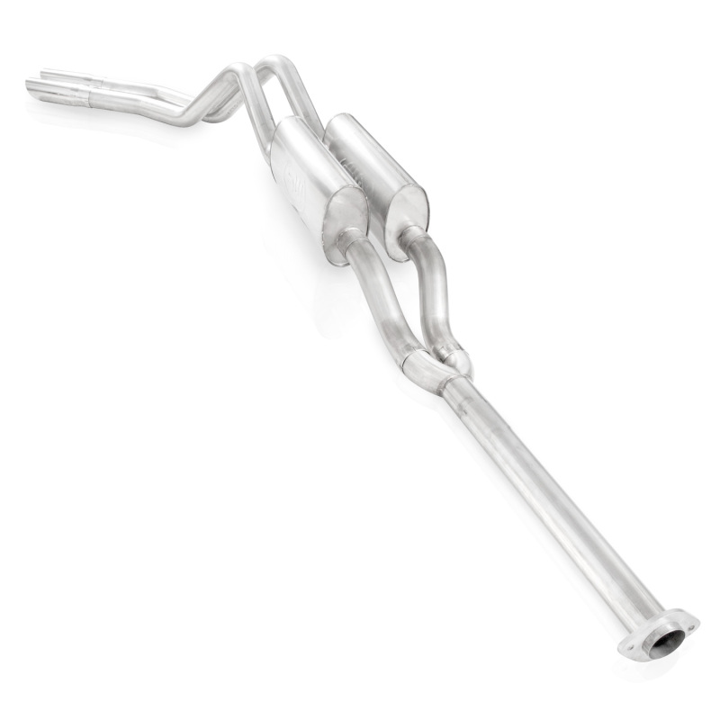 Stainless Works 2011-14 F-150 5.0L 3in Exhaust Y-Pipe S-Tube Mufflers Behind Passenger Rear Tire Ext - Image 2