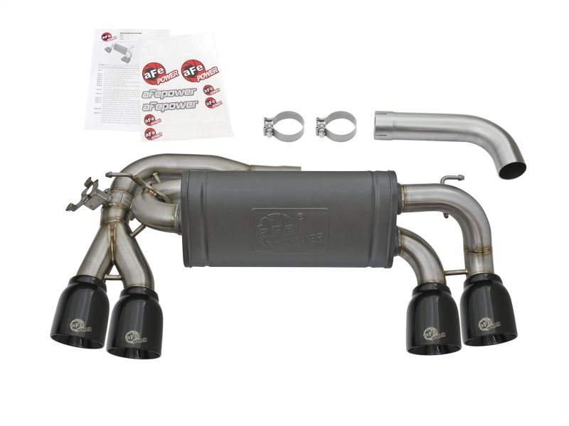 aFe MACHForce XP 3in - 2 1/2in Axle Back 304SS Exhaust w/ Black Tips 16-17 BMW M2 (f87) - Image 4