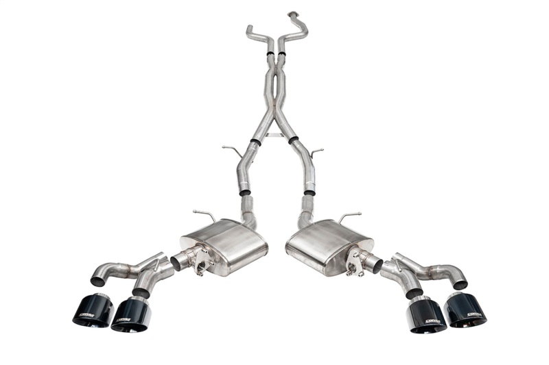 Corsa 2022-2025 Cadillac CT5-V Blackwing 3in. Cat-Back w/ Act. Exh. Dbl. X-Pipe Twin 4.5in. Tips - Image 2