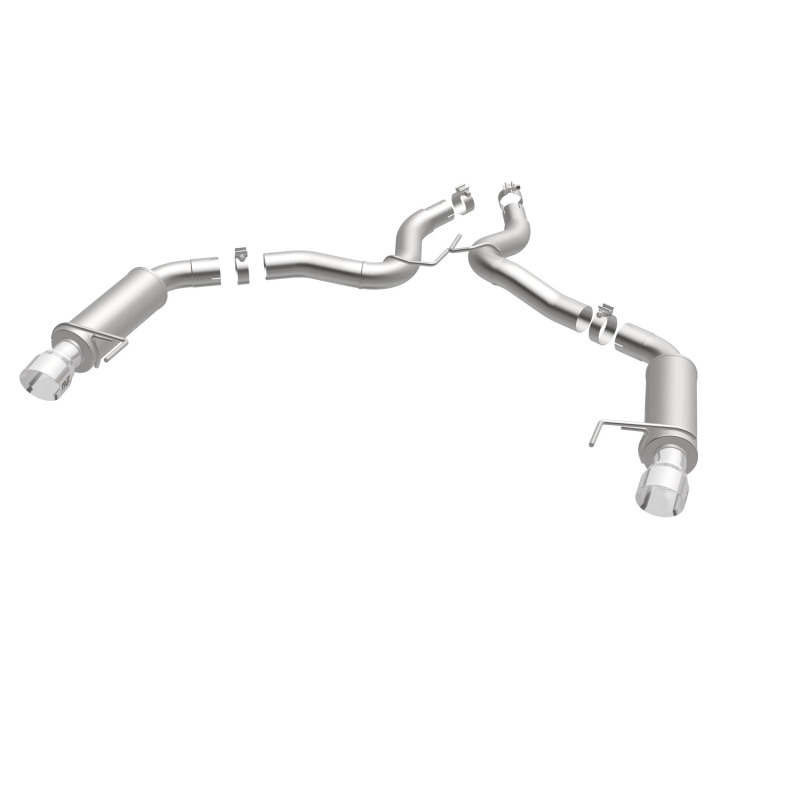 MagnaFlow Axle Back, SS, 3in, Competition, Dual Split Polished 4.5in Tip 2015 Ford Mustang GT V8 5.0 - Image 6