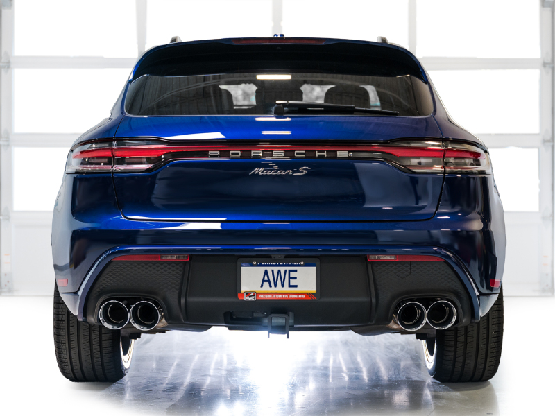 AWE Tuning 2022+ Porsche Macan 2.9TT Touring Edition Catback Exhaust w/ Chrome Silver Tips - Image 3