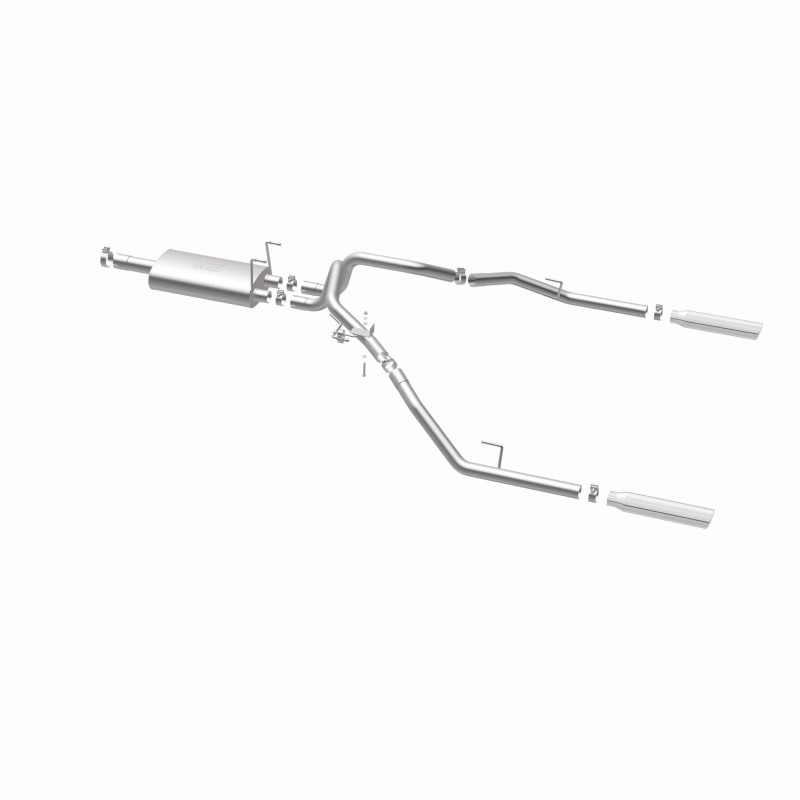 Magnaflow 09-13 Dodge Ram 1500 V6 3.6L Dual Spilt Rear Exit Polished Stainless C/B Perf Exhaust - Image 4