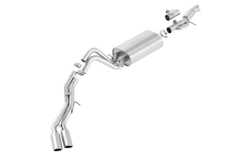 Borla Touring Cat Back 15-16 GMC Denali 6.2L V8 2.75in, 2.25in Dual Same Side Exit 4in Tips Exhaust - Image 6