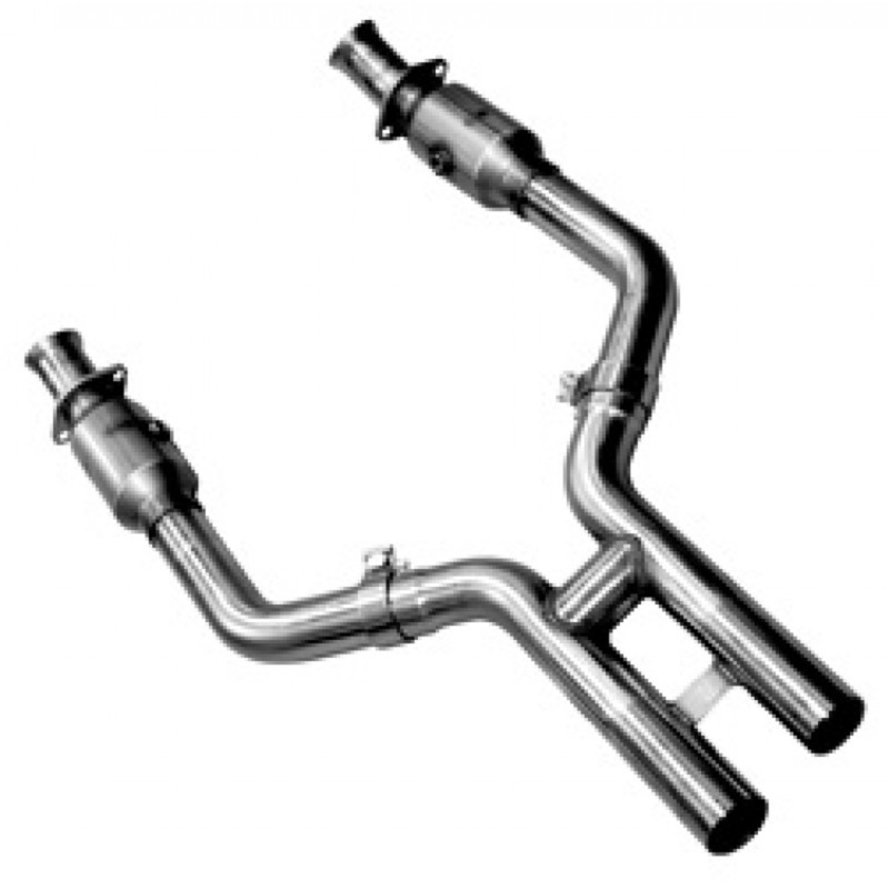 Kooks 05-10 Ford Mustang GT 4.6L 3V Auto/Manual 2 1/2in x 2 1/2in OEM Cat H Pipe Kooks HDR Req - Image 2
