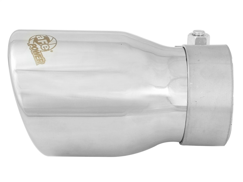 aFe MACH Force-Xp 2.5in Inlet x 3-1/2in Outlet x 6in Length 2.5in 304 Stainless Steel Exhaust Tip - Image 2
