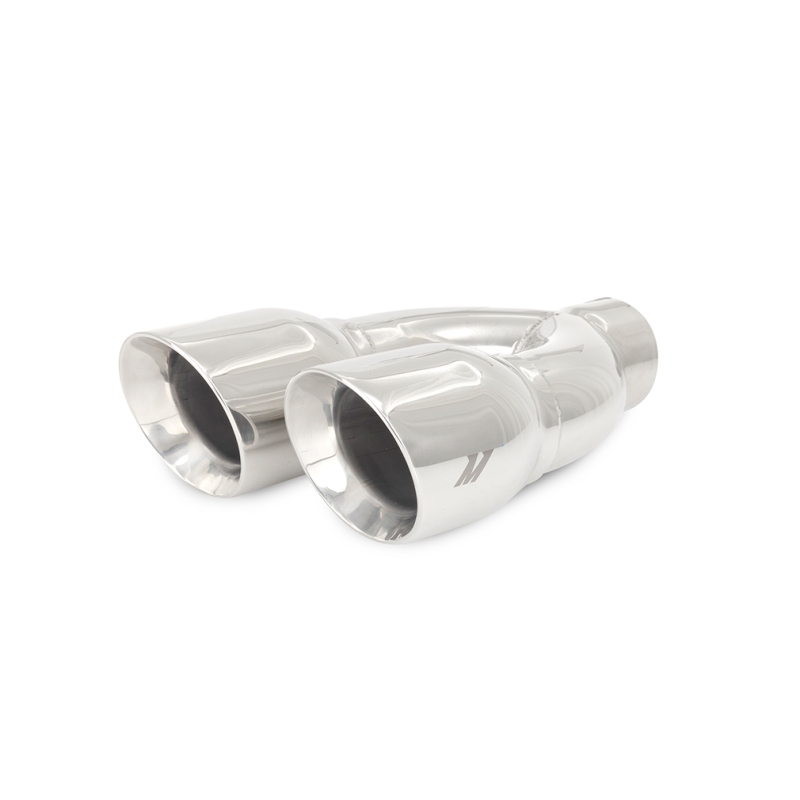 Mishimoto Universal Steel Muffler Tip 2.5in Inlet Dual Y Polished - Image 3