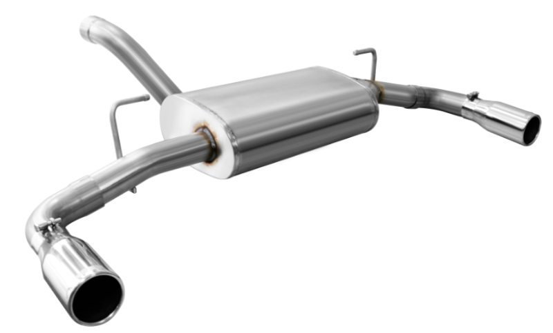 Corsa 2018-2025 Jeep Wrangler JL 2.5in Dual Rear Exit Polished Tips Sport Axle-Back Exhaust - Image 3