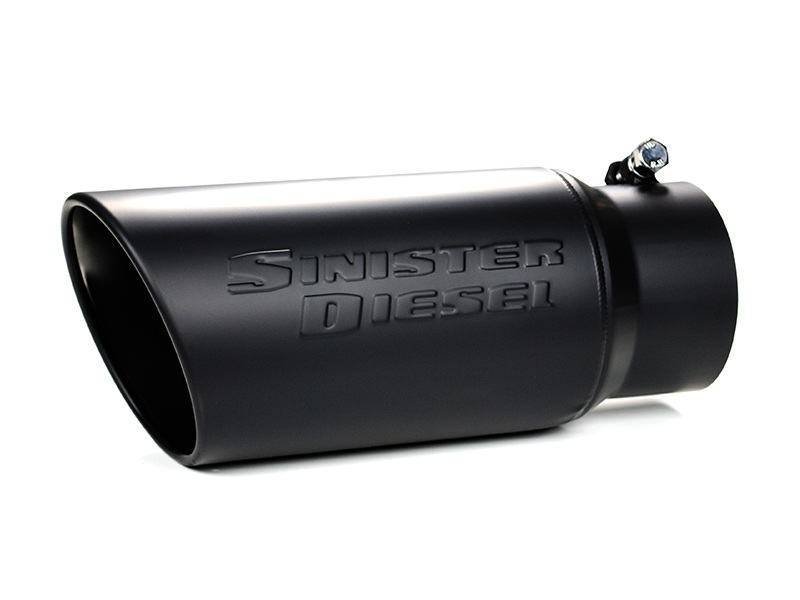 Sinister Diesel Universal Black Ceramic Coated Stainless Steel Exhaust Tip (4in to 5in) - Image 6
