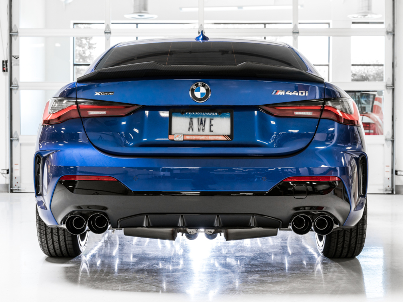 AWE Tuning 2019+ BMW M340i (G20) Track Edition Exhaust - Quad Diamond Black Tips - Image 6
