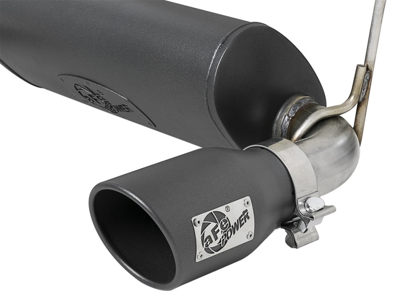 aFe Rebel Series 2.5in 304 SS Cat-Back Exhaust w/ Black Tips 2018+ Jeep Wrangler (JL) V6 3.6L - Image 8
