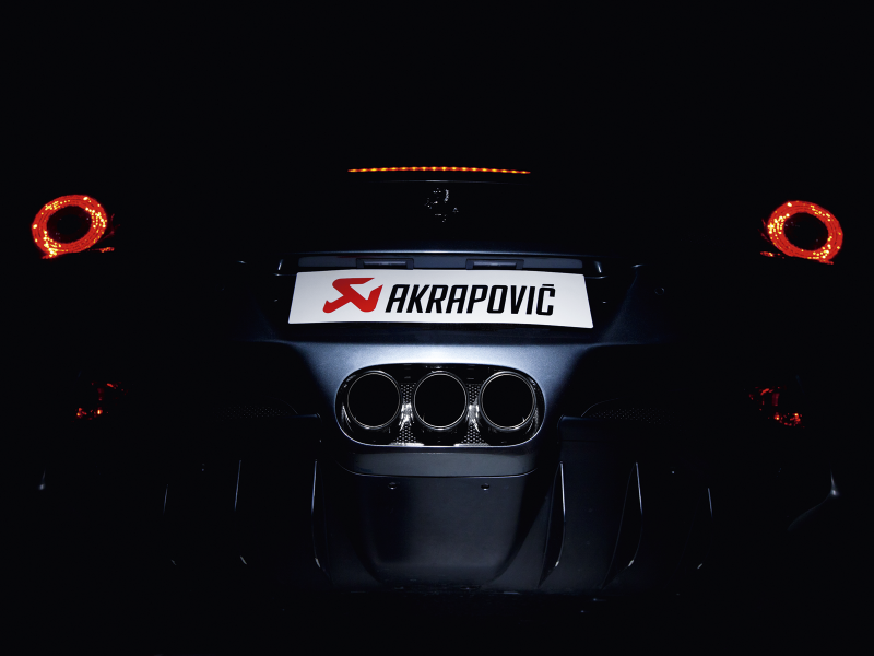 Akrapovic 10-15 Ferrari 458 Italia/458 Spyder Slip-On Line (Titanium) w/ Carbon Tips - Image 4