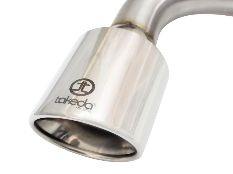 aFe 11-16 Scion TC L4-2.5L 304SS 2-1/4in to 2-1/2in Axle-Back Takeda Exhaust w/ Polished Tip - Image 4