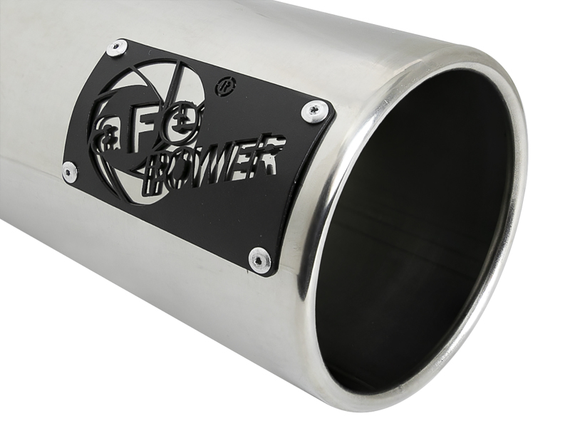 aFe SATURN 4S 4in SS Intercooled Exhaust Tip - Polished 4in In x 5in Out x 12in L Bolt-On - Image 5