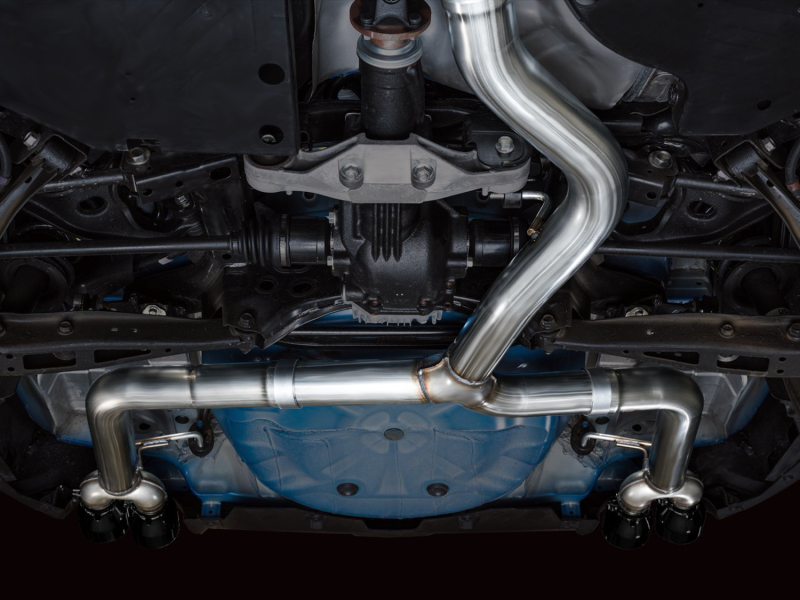 AWE Tuning 2022+ VB Subaru WRX Track Edition Exhaust - Diamond Black Tips - Image 3