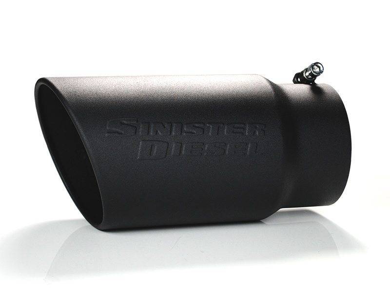 Sinister Diesel Universal Black Ceramic Coated Stainless Steel Exhaust Tip (5in to 6in) - Image 4