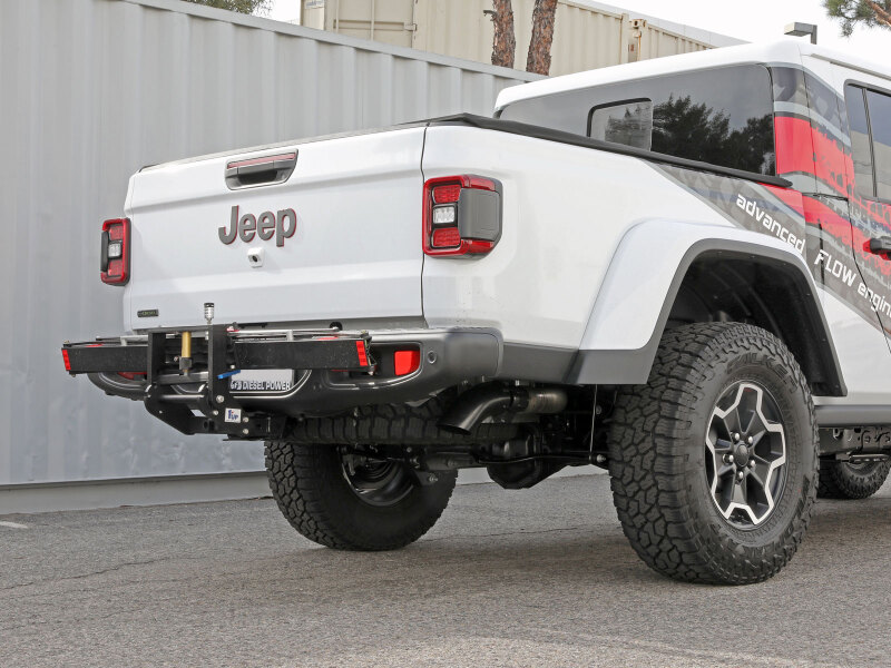 aFe 2021+ Jeep Gladiator V6-3.0L (td) Vulcan Series 3in 304SS HT DPF-Back Exhaust System - Black Tip - Image 9
