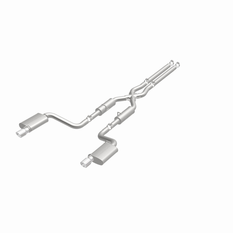 MagnaFlow 11-12 Dodge Charger SRT-8 Hemi Dual Split Rear Exit Stainless Cat-Back Performance Exhaust - Image 3