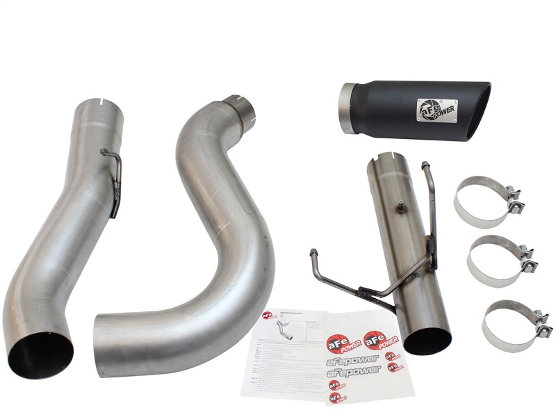 aFe MACHForce XP Exhaust Large Bore 5in DPF-Back Alu. 13-15 Dodge Trucks L6-6.7L (td) *Black Tip - Image 7