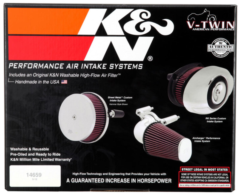 K&N 08-10 Harley-Davidson Touring Models Performance Intake Kit - Image 4