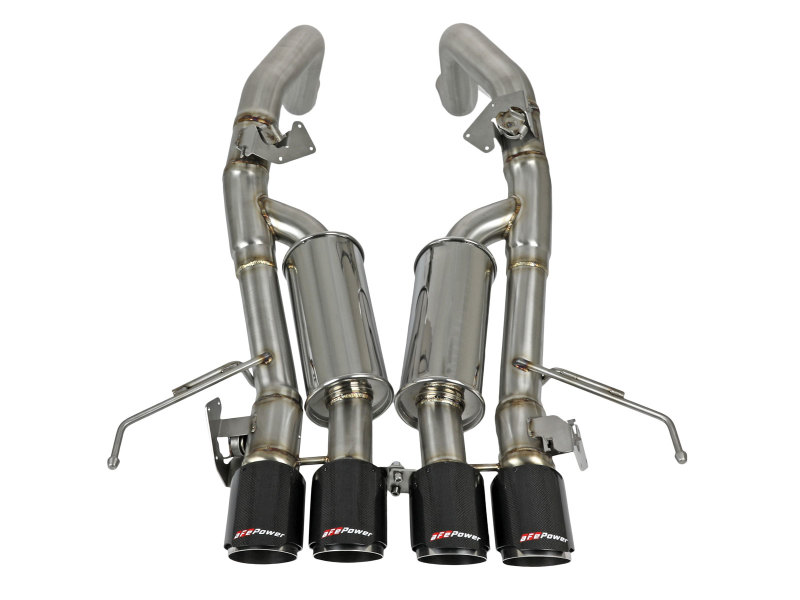 aFe MACH Force-Xp Axle-Back Exhaust System w/ Carbon Fiber Tips Chevrolet Corvette (C7) 14-19 6.2L - Image 3