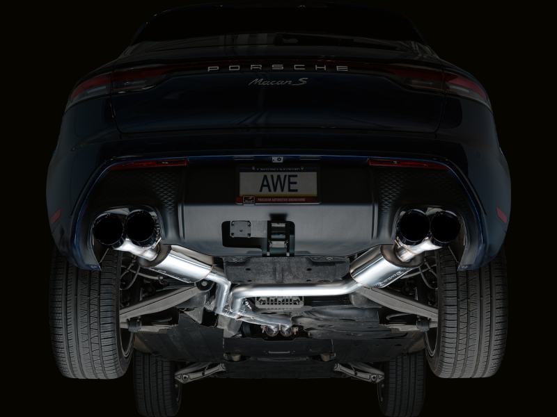 AWE Tuning 2022+ Porsche Macan 2.9TT Touring Edition Catback Exhaust w/ Diamond Black Tips - Image 9