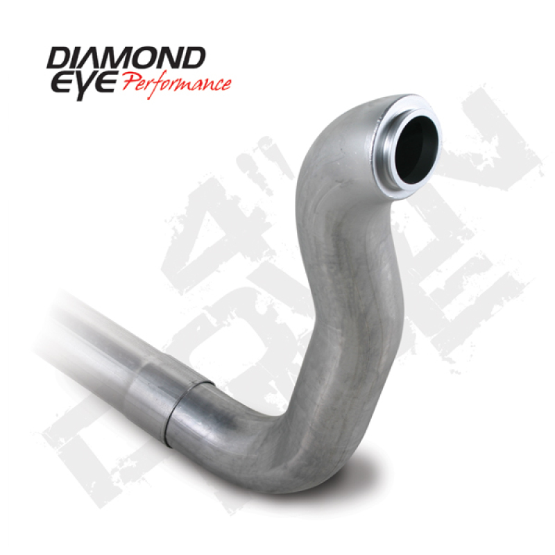 Diamond Eye Downpipe 4in TB Single AL DODGE 5.9L 2500/3500 89-93 4X4 ONLY - Image 2
