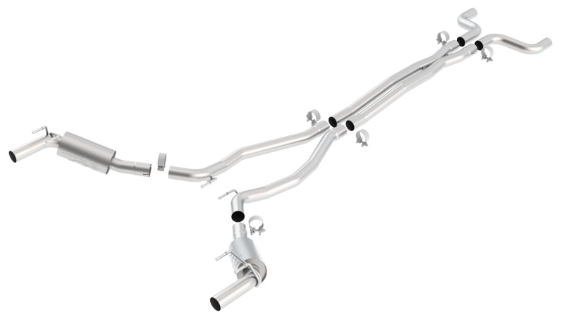 Borla 10-13 Chevy Camaro SS 6.2L V8 ATAK Catback Exhaust Incl. X Pipe works w/GFX Package - Image 6