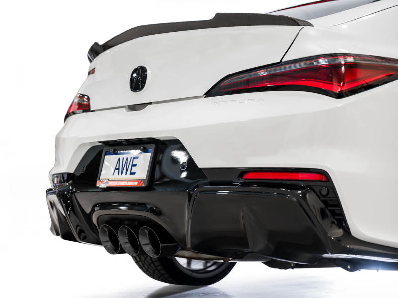 AWE Tuning 2024 Acura Integra Type S DE5 FWD Track Edition Exhaust w/ Triple Diamond Black Tips - Image 7