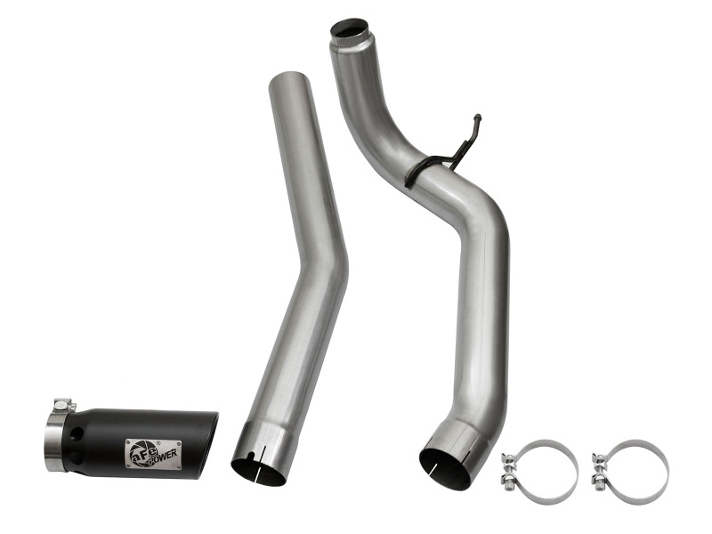 aFe LARGE Bore HD DPF-Back SS Exhaust w/ Black Tip 2016 Nissan Titan XD V8-5.0L (td) - Image 8