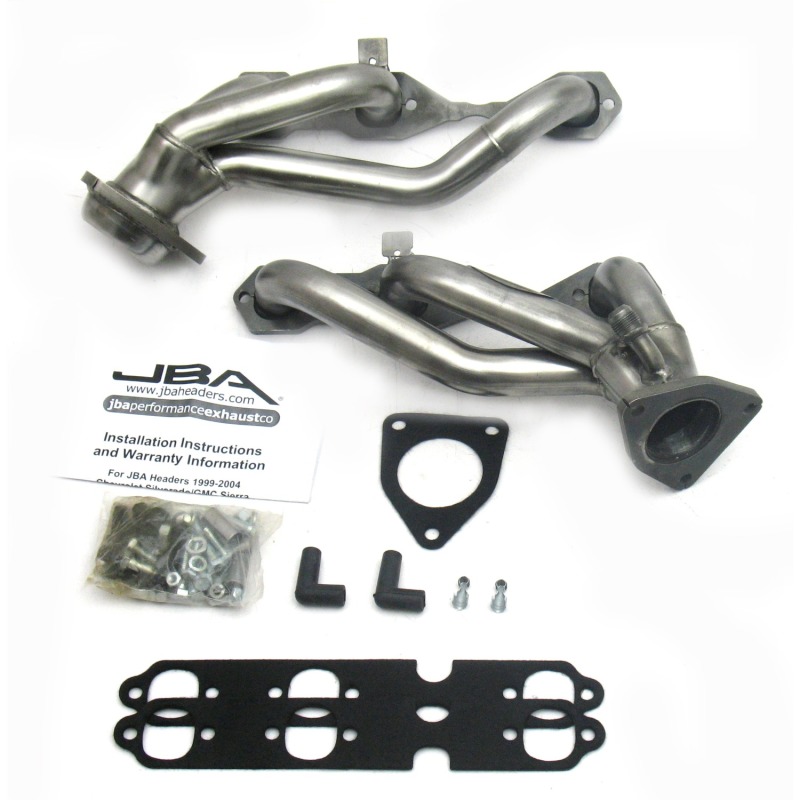 JBA 99-02 GM Truck 4.3L V6 w/o A.I.R. Injection 1-1/2in Primary Raw 409SS Cat4Ward Header - Image 2