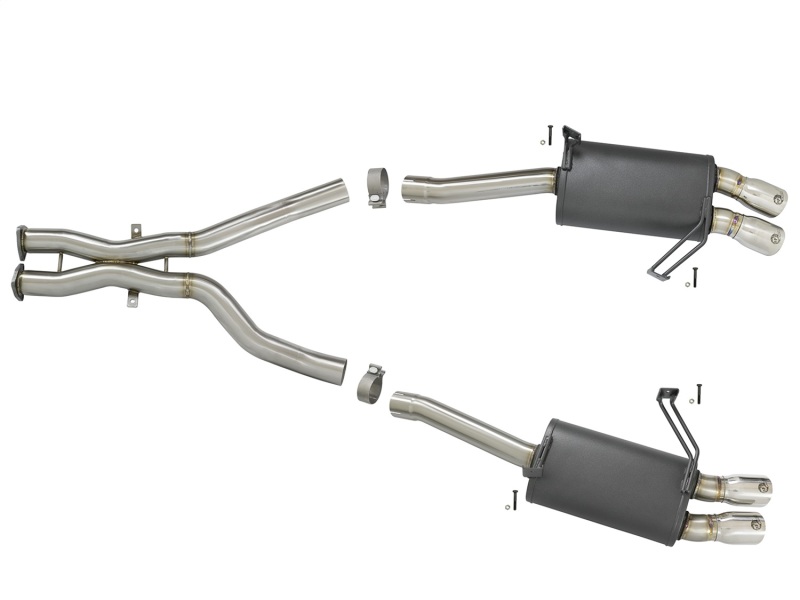 aFe MACH Force-Xp 2-1/2in 304 SS Cat-Back Exhaust w/Polished Tips 05-08 BMW Z4 M Coupe (E86) L6 3.2L - Image 5