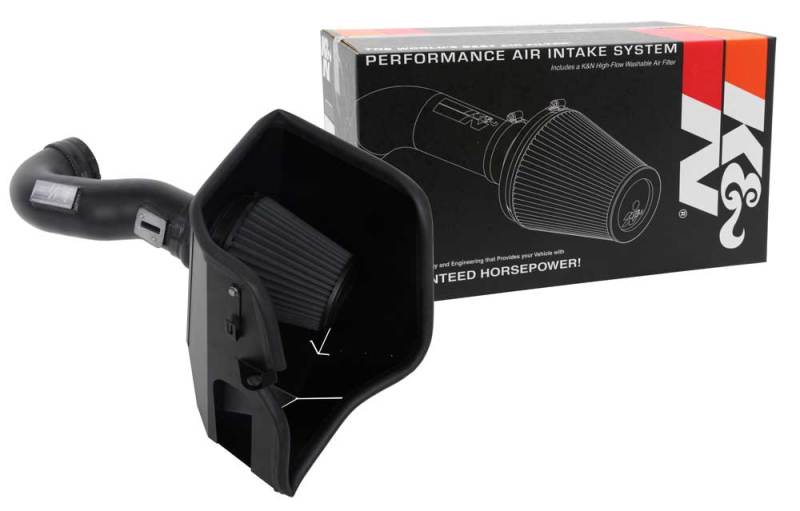 K&N 2019 Chevrolet Silverado 1500 5.3L V8 Black Performance Intake Kit - Image 7