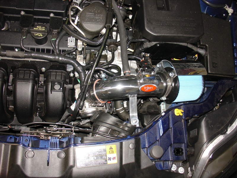 Injen 12 Ford Focus 2.0L 4cyl Polished Air Intake w/MR Tech, Web Nano-Fiber Dry Filter & Heat Shield - Image 3