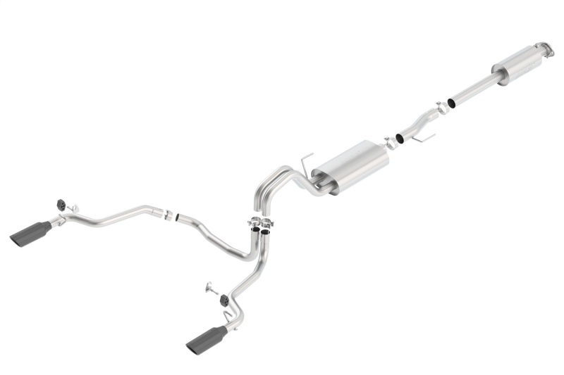 Borla 15-17 F-150 2.7/3.5L V6 EcoBoost / 5.0L V8 Black Chrome Cat-Back Touring Exhaust - Image 5