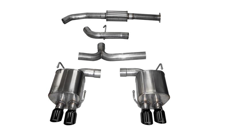 Corsa 2015-2021 Subaru WRX Cat Back Exhaust Black Quad 3.5in Tips *Sport* - Image 8
