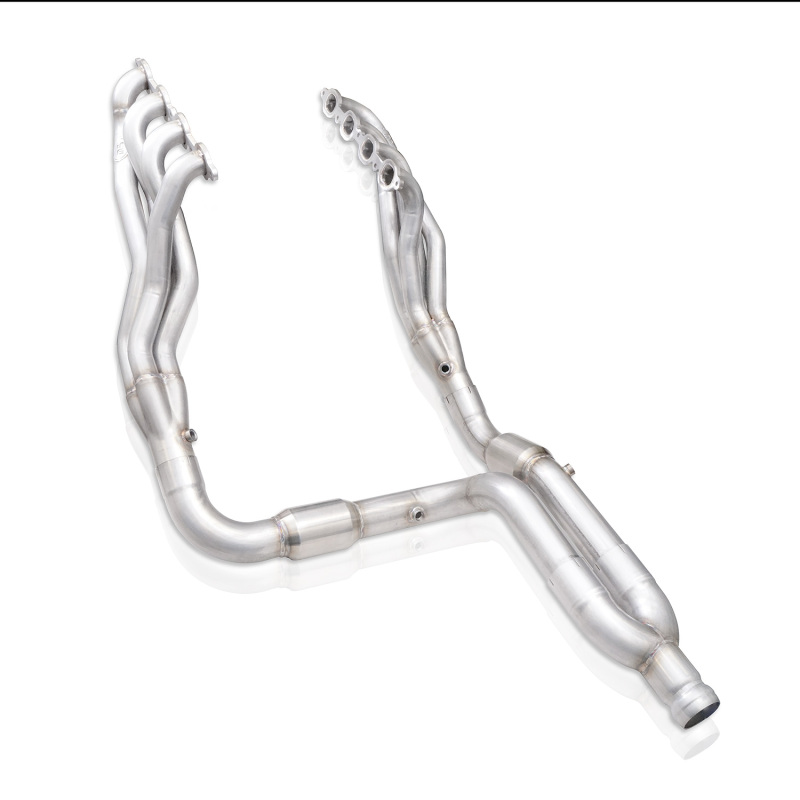 Stainless Works 15-19 Chevrolet Tahoe Headers 5.3L 1-7/8in Primaries High-Flow Cats 3in Leads Y-Pipe - Image 7