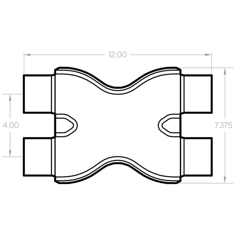 MagnaFlow Smooth Trans X 2.5/2.5 X 12 SS - Image 4