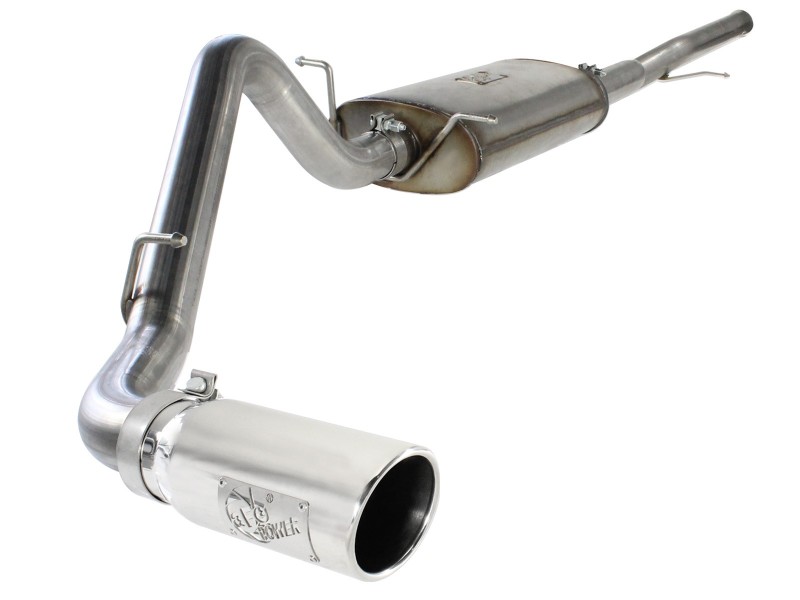 aFe MACHForce XP Exh CB, Stainless steel GM Silverado/Sierra 1500 2014 V*-5.3/6.2L Polished tip - Image 2