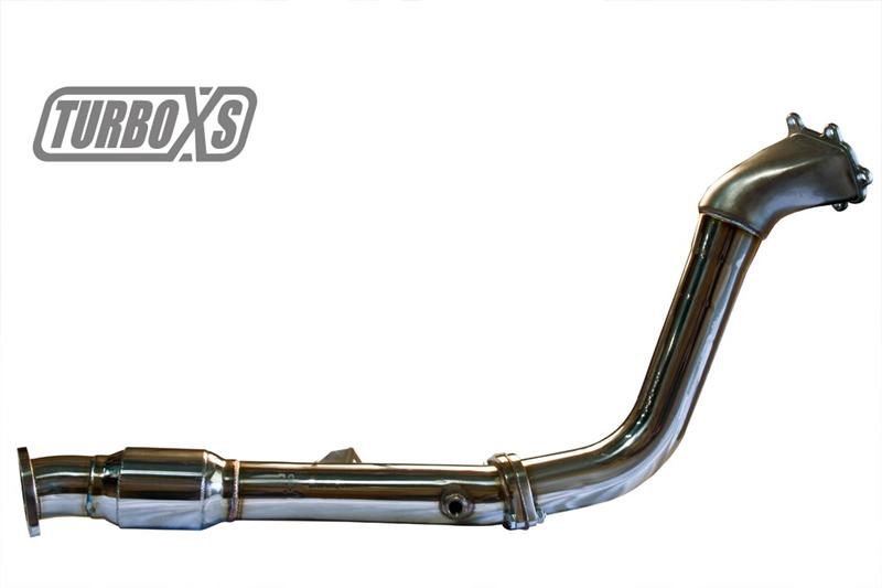 Turbo XS 02-07 WRX-STi / 04-08 Forester XT High Flow Catted Downpipe - Image 5