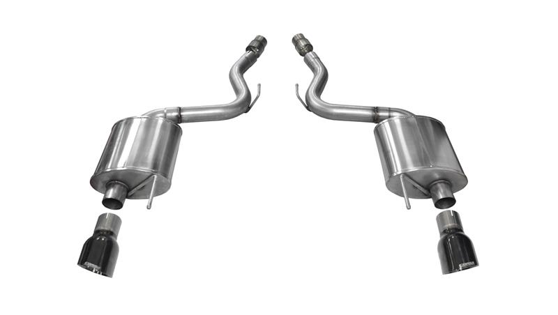 Corsa 2015-2017 Ford Mustang GT 5.0 3in Axle Back Exhaust Black Dual Tips (Touring) - Image 8
