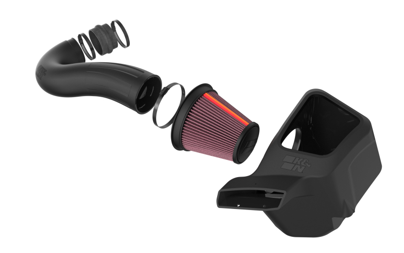 K&N 11-22 Jeep Grand Cherokee V8-5.7L F Performance Air Intake System - Image 4