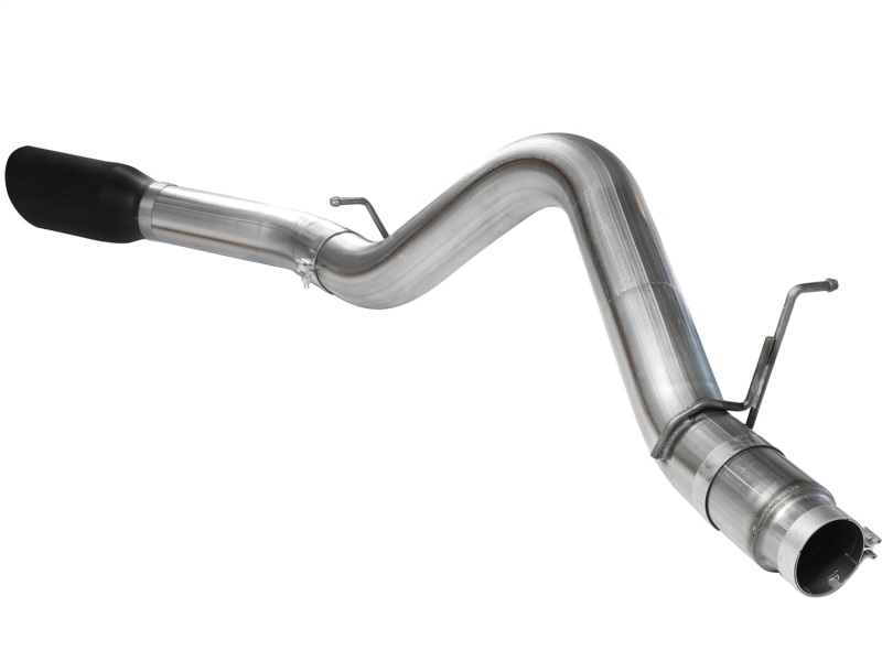 aFe MACHForce XP Exhaust 5in DPF-Back SS 11-13 GM Diesel Trucks V8-6.6L (td) (LML) (Blk Tip) - Image 4