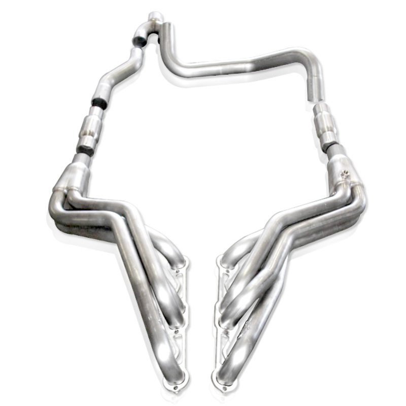 Stainless Works 1988-98 Chevy/GMC 1500 Headers 1-7/8in Primaries 2-1/2in High-Flow Cats Y-Pipe - Image 2