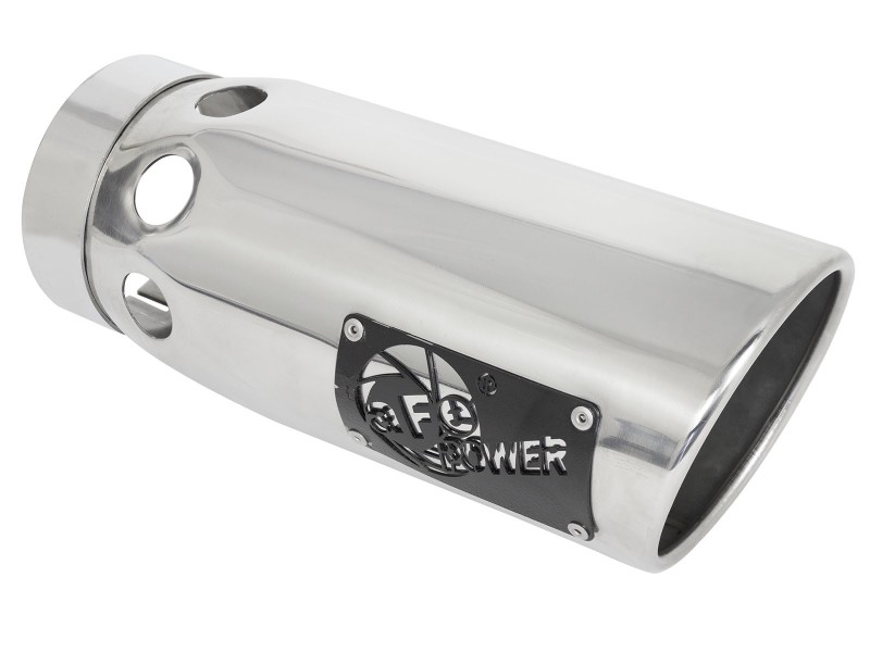 aFe Large Bore-HD 5 IN 409 SS DPF-Back Exhaust System w/Polished Tip 20-23 GM Truck V8-6.6L - Image 2