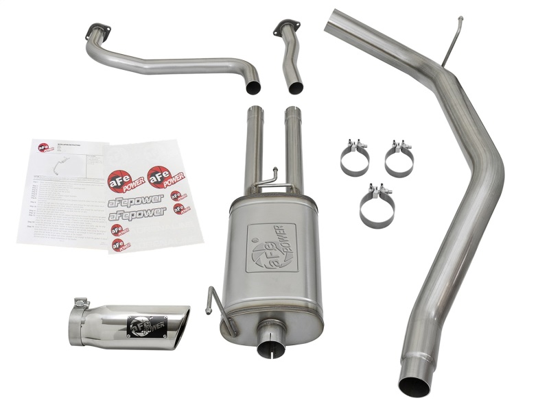 aFe MACH Force-Xp 2-1/2in Cat-Back Exhaust System w/ Polished Tip 16-17 Nissan Titan XD V8 5.6L - Image 7