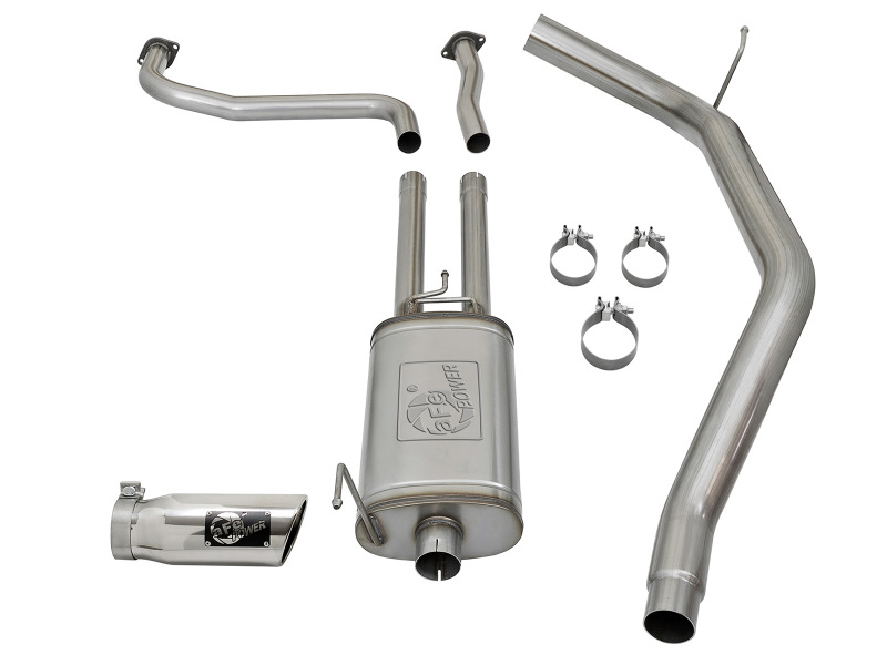 aFe MACH Force-Xp 2-1/2in Cat-Back Exhaust System w/ Polished Tip 16-17 Nissan Titan XD V8 5.6L - Image 9
