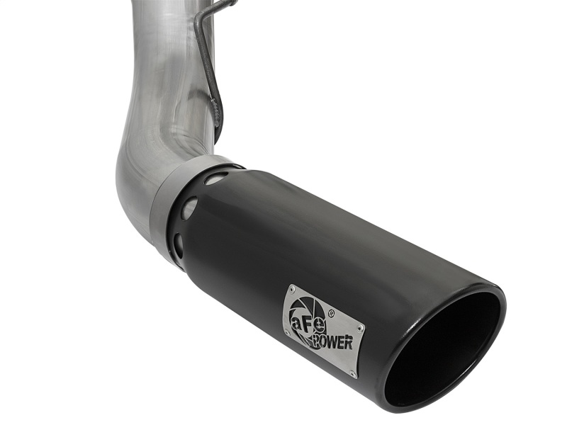 aFe Large Bore-HD 5in DPF Back 409 SS Exhaust System w/Black Tip 2017 Ford Diesel Trucks V8 6.7L(td) - Image 6