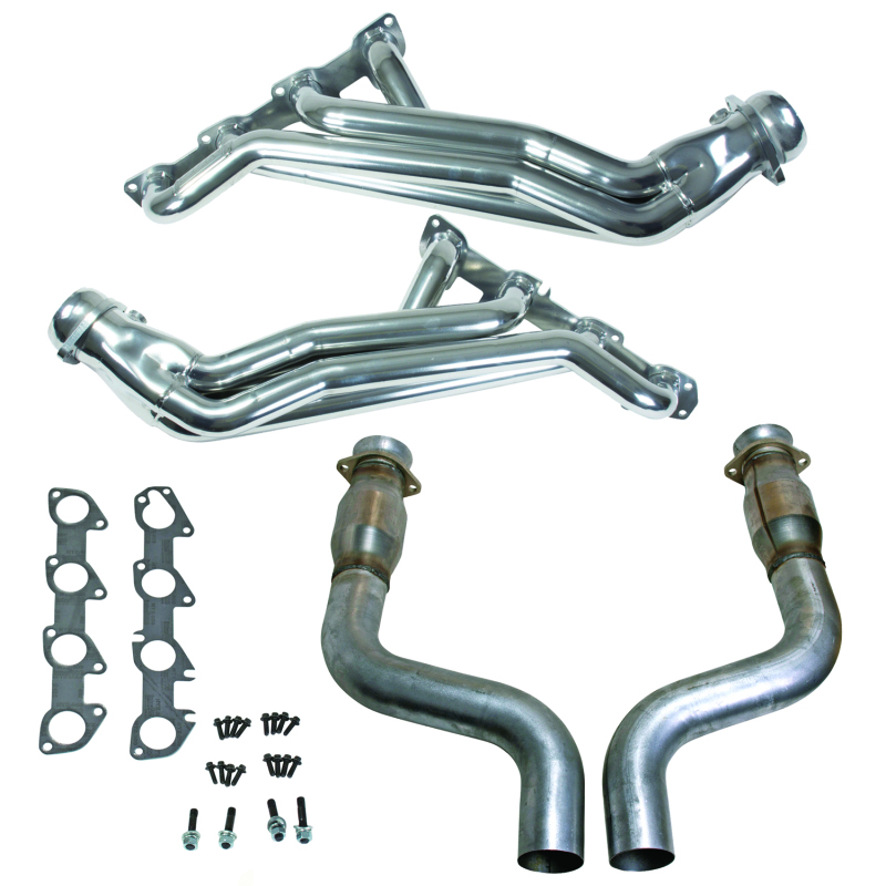 BBK 09-24 Dodge Challenger/Charger 5.7L 1-3/4in Headers w/High Flow Catted Mid Pipe (Silver Ceramic) - Image 3
